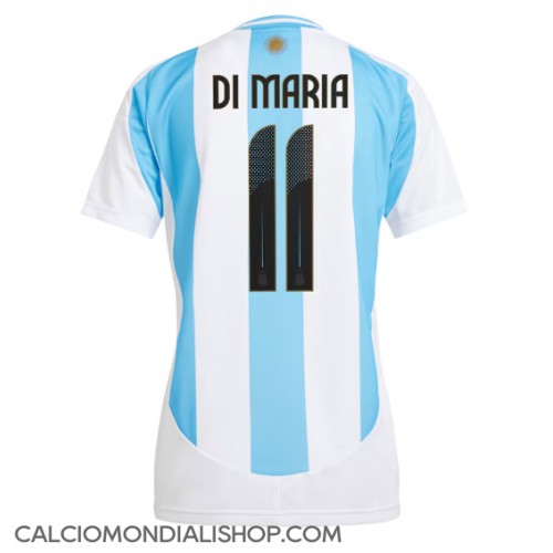 Maglie da calcio Argentina Angel Di Maria #11 Prima Maglia Femminile Copa America 2024 Manica Corta